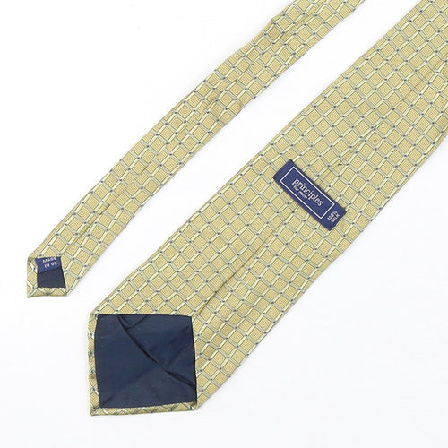Principles Mens Multicoloured Plaids & Checks Silk Pointed Tie One Size