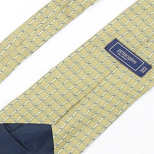 Principles Mens Multicoloured Plaids & Checks Silk Pointed Tie One Size