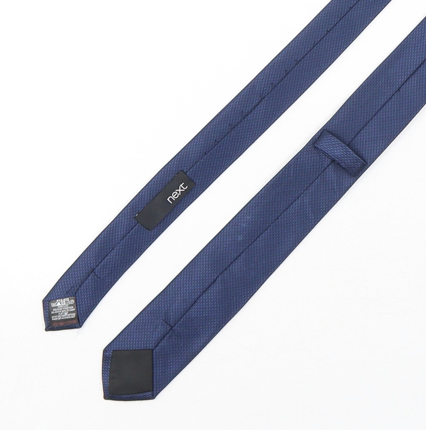 NEXT Mens Blue Geometric Polyester Pointed Tie One Size