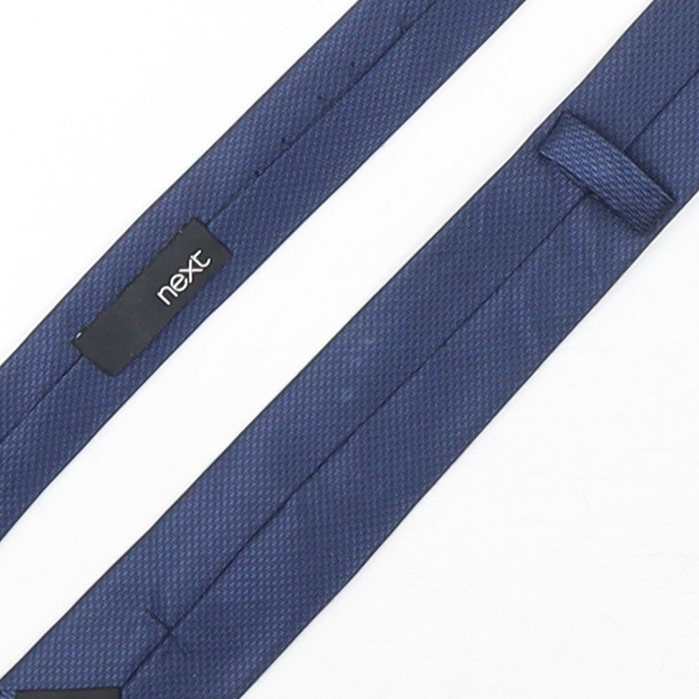 NEXT Mens Blue Geometric Polyester Pointed Tie One Size