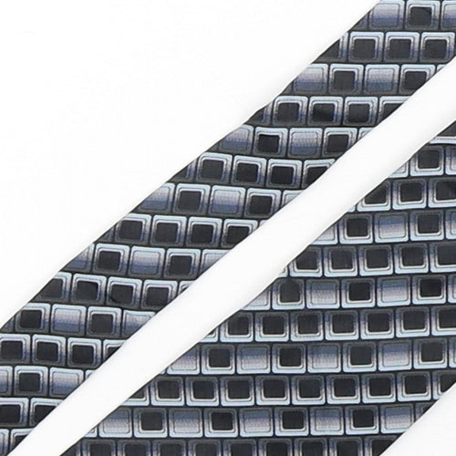 Fellini Mens Multicoloured Geometric Silk Pointed Tie One Size