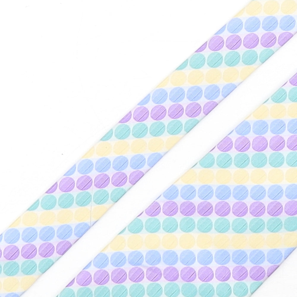 Preworn Mens Multicoloured Polka Dot Silk Pointed Tie One Size
