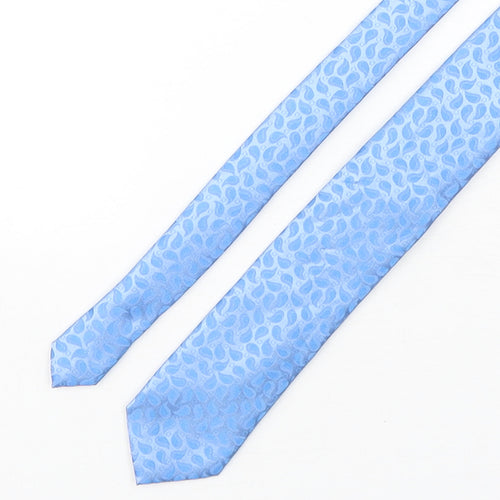 Tie Rack Mens Blue Paisley Polyester Pointed Tie One Size