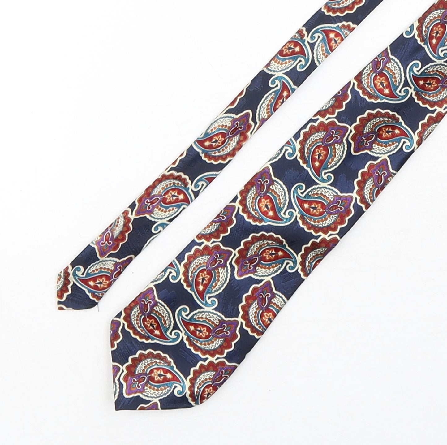 Debenhams Mens Multicoloured Paisley Polyester Pointed Tie One Size
