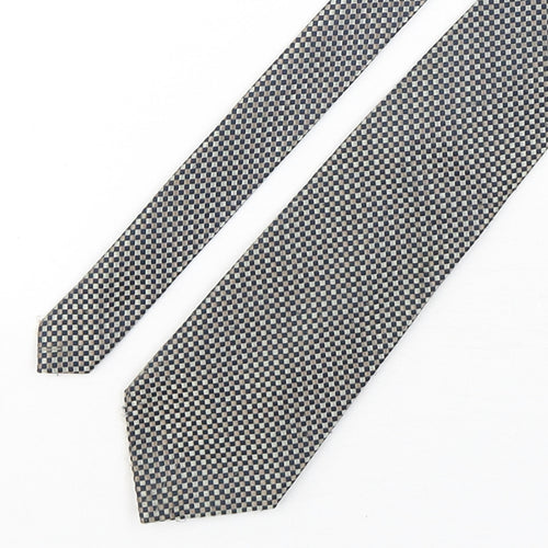 Preworn Mens Multicoloured Plaids & Checks Polyester Pointed Tie One Size