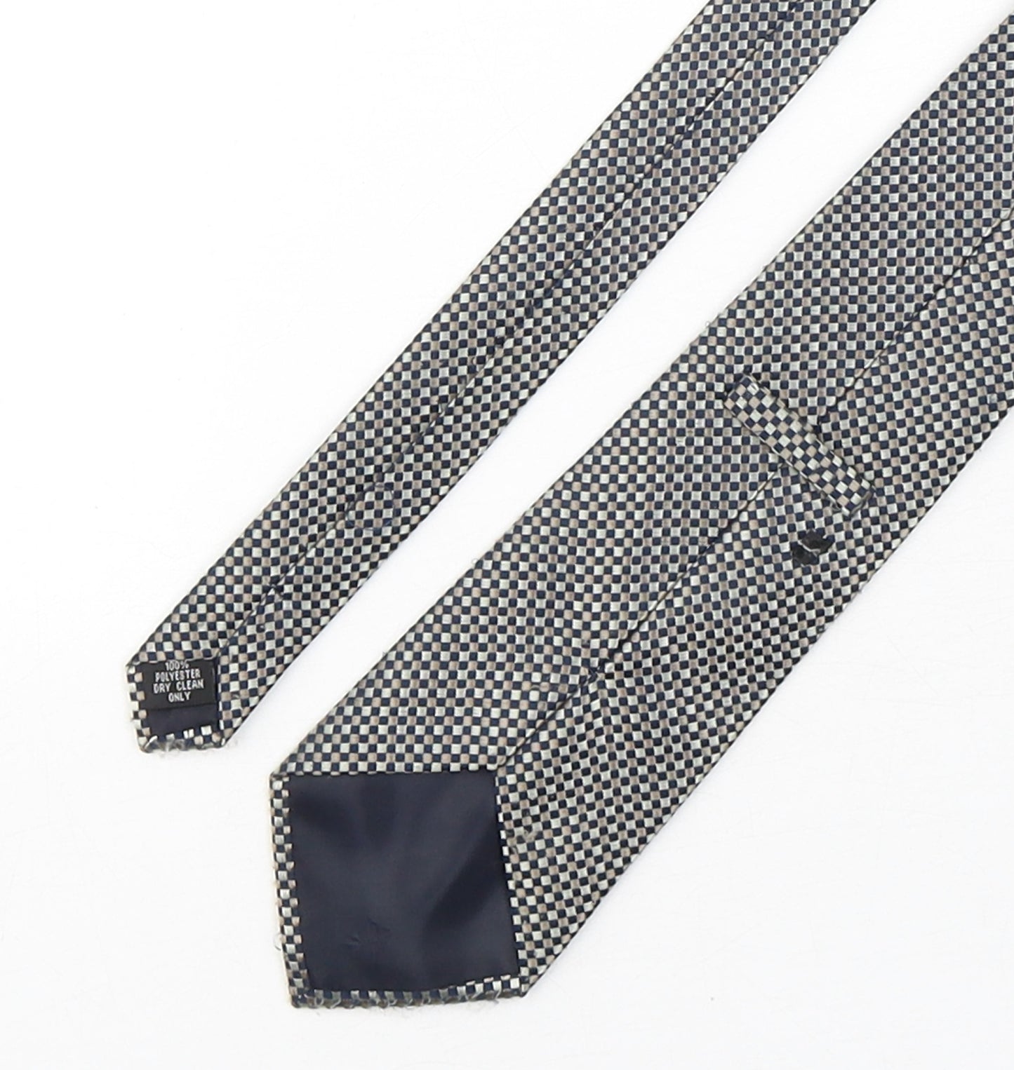 Preworn Mens Multicoloured Plaids & Checks Polyester Pointed Tie One Size