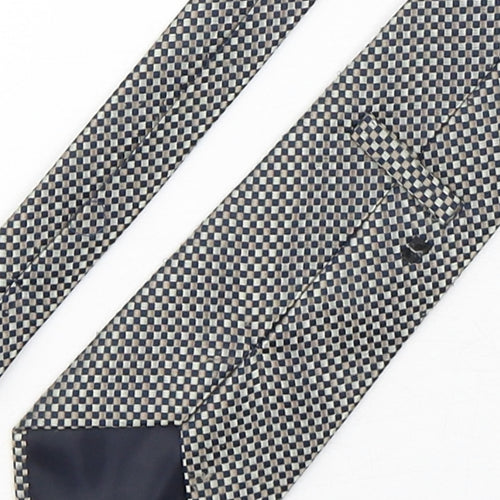 Preworn Mens Multicoloured Plaids & Checks Polyester Pointed Tie One Size