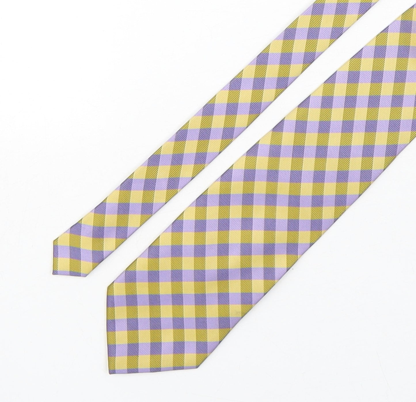 Pierre Remon Mens Multicoloured Plaids & Checks Polyester Pointed Tie One Size