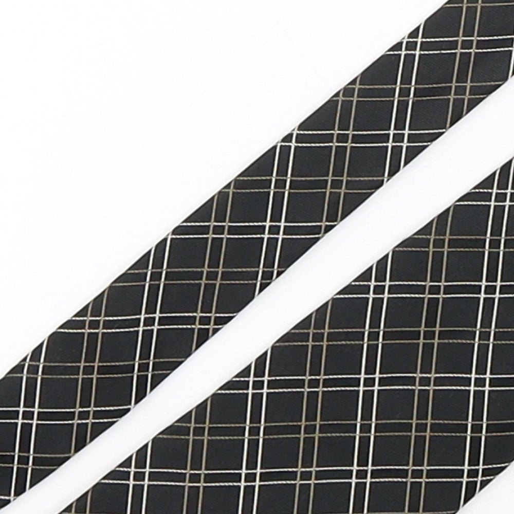 Marks and Spencer Mens Multicoloured Plaids & Checks Silk Pointed Tie One Size