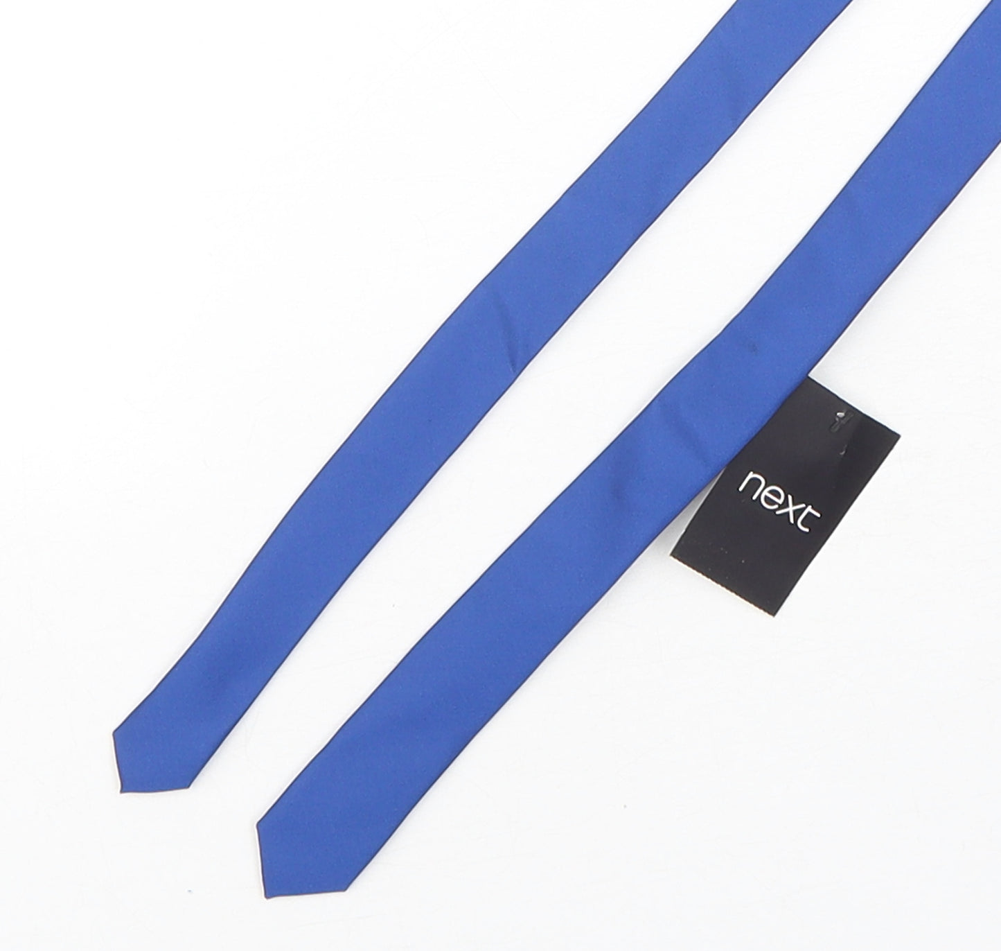 NEXT Mens Blue  Polyester Pointed Tie One Size
