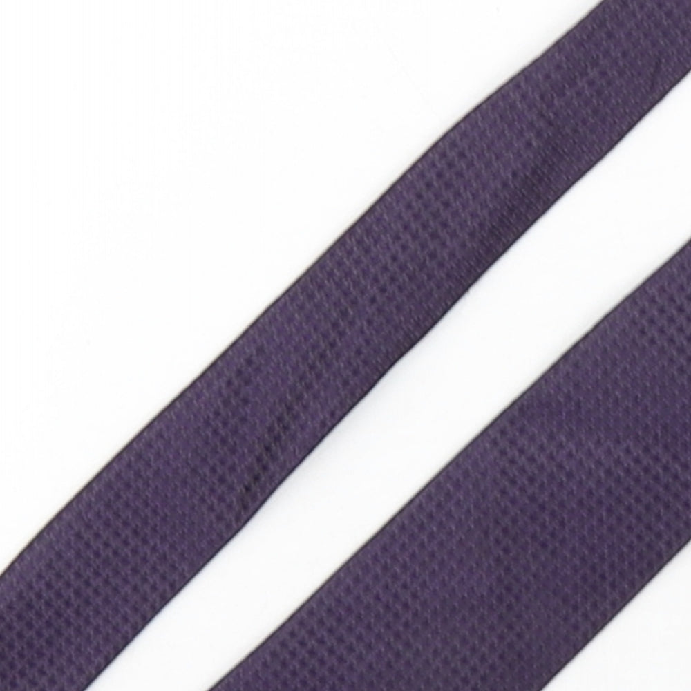 NEXT Mens Purple Houndstooth Polyester Pointed Tie One Size