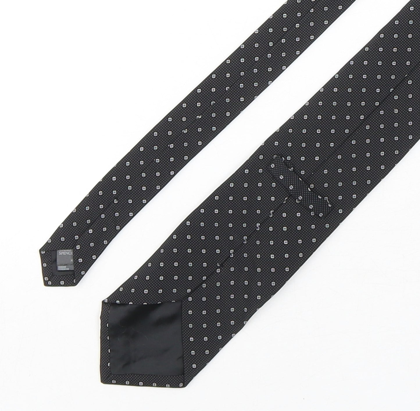 Marks and Spencer Mens Multicoloured Geometric Silk Pointed Tie One Size