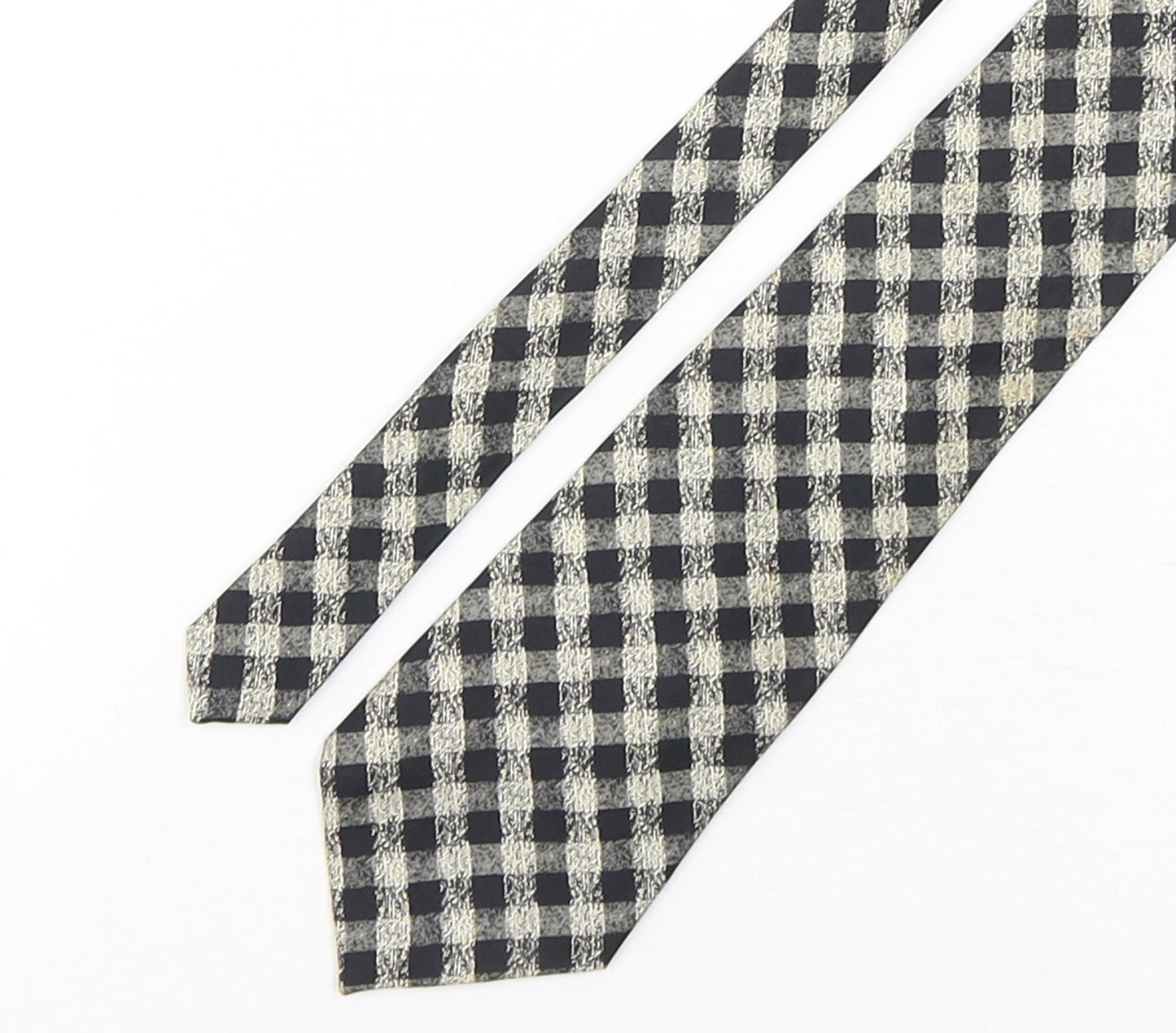 Preworn Mens Multicoloured Plaids & Checks Silk Pointed Tie One Size