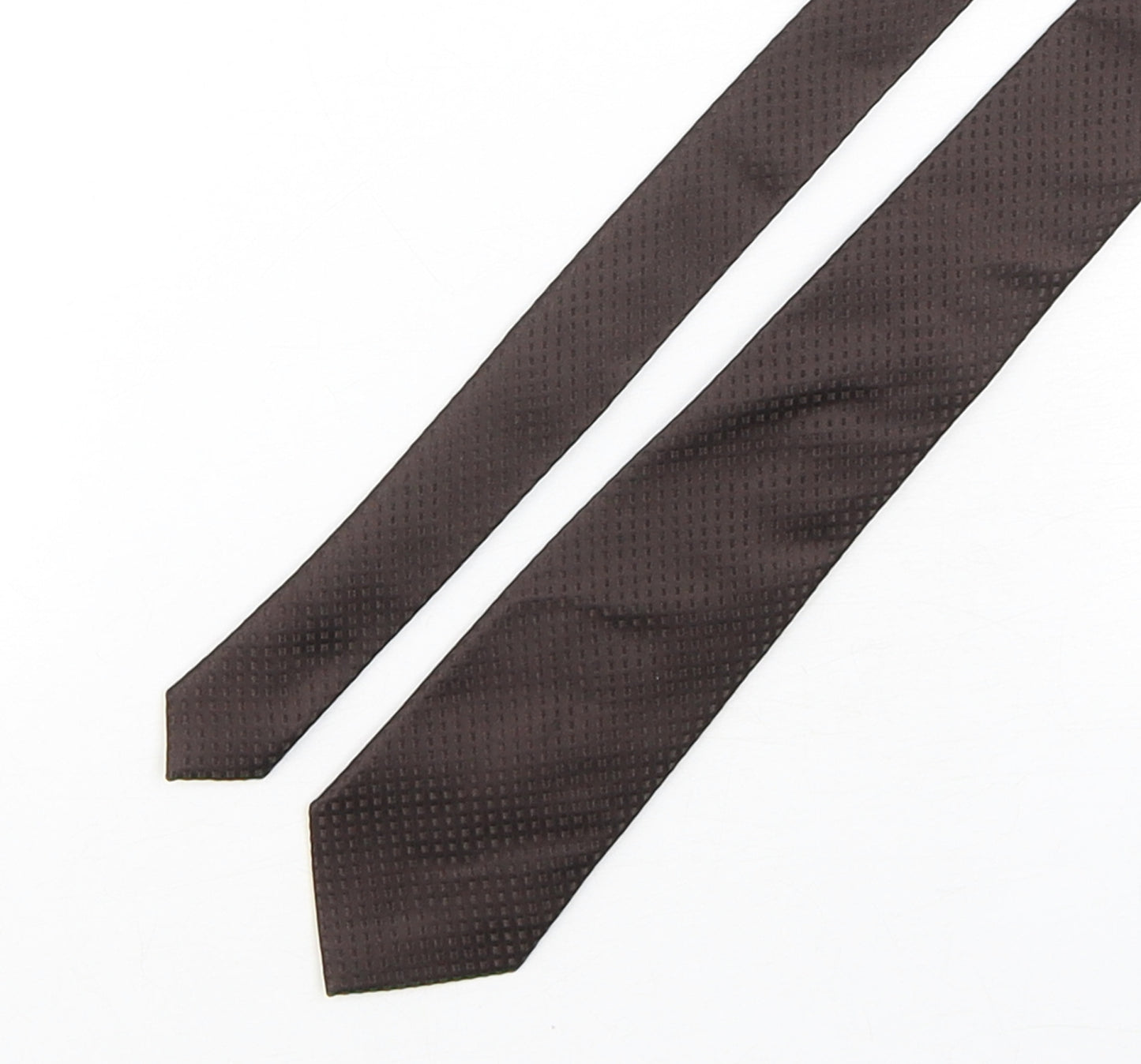 Van Hausen Mens Brown Grenadine Silk Pointed Tie One Size