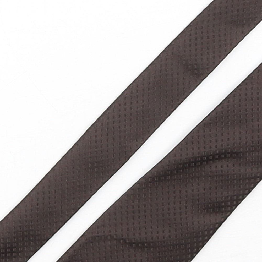 Van Hausen Mens Brown Grenadine Silk Pointed Tie One Size