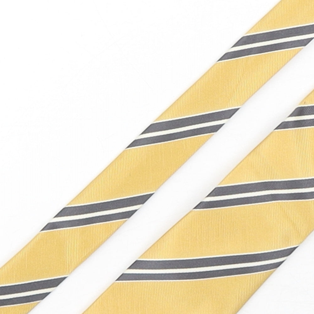 Milano Mens Multicoloured Striped Silk Pointed Tie One Size