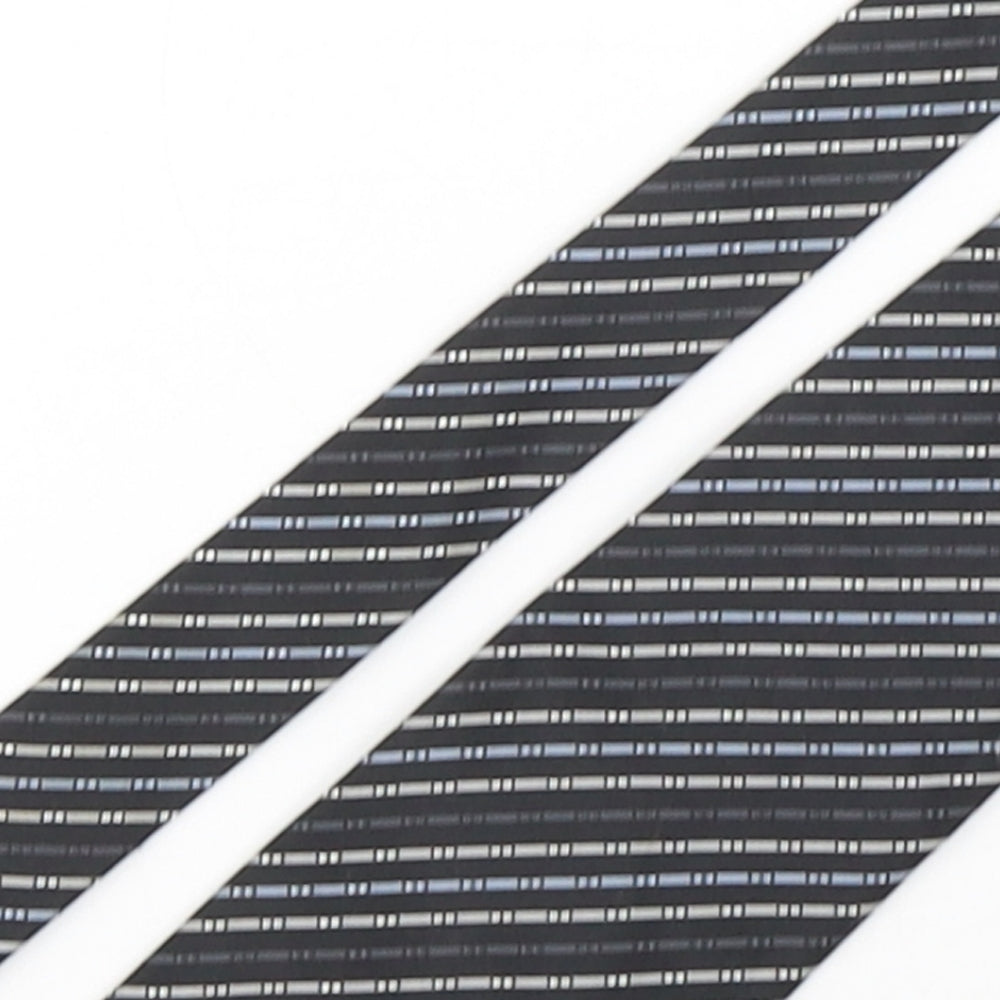 Thomas Nash  Mens Multicoloured Striped Polyester Pointed Tie One Size