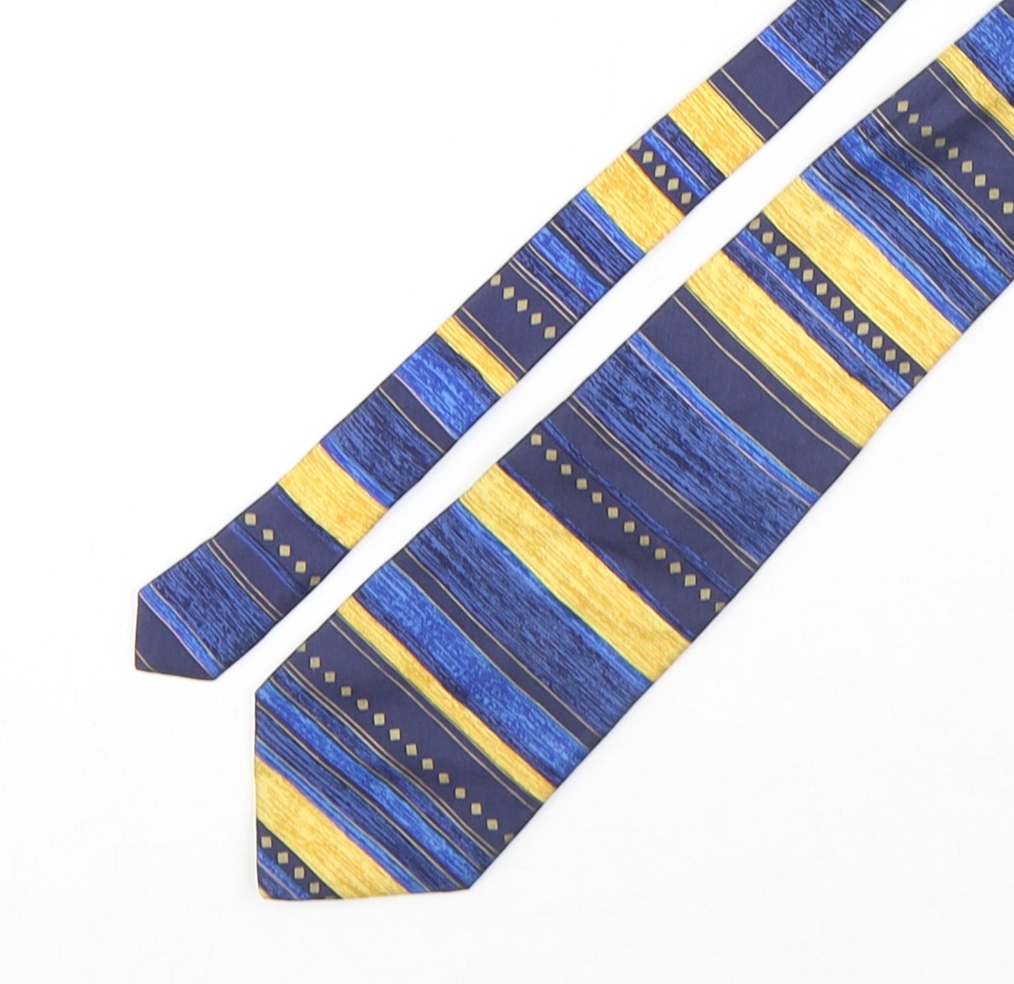 Jonelle  Mens Multicoloured Striped Silk Pointed Tie One Size