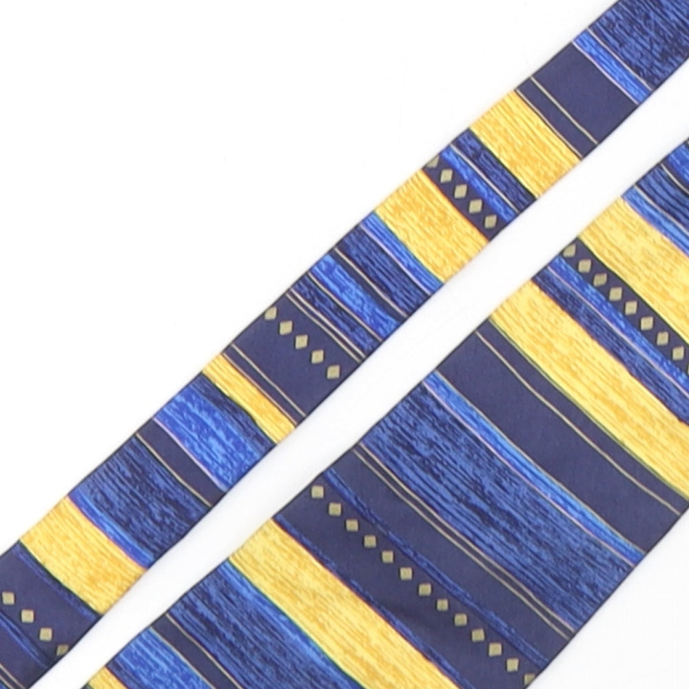 Jonelle  Mens Multicoloured Striped Silk Pointed Tie One Size