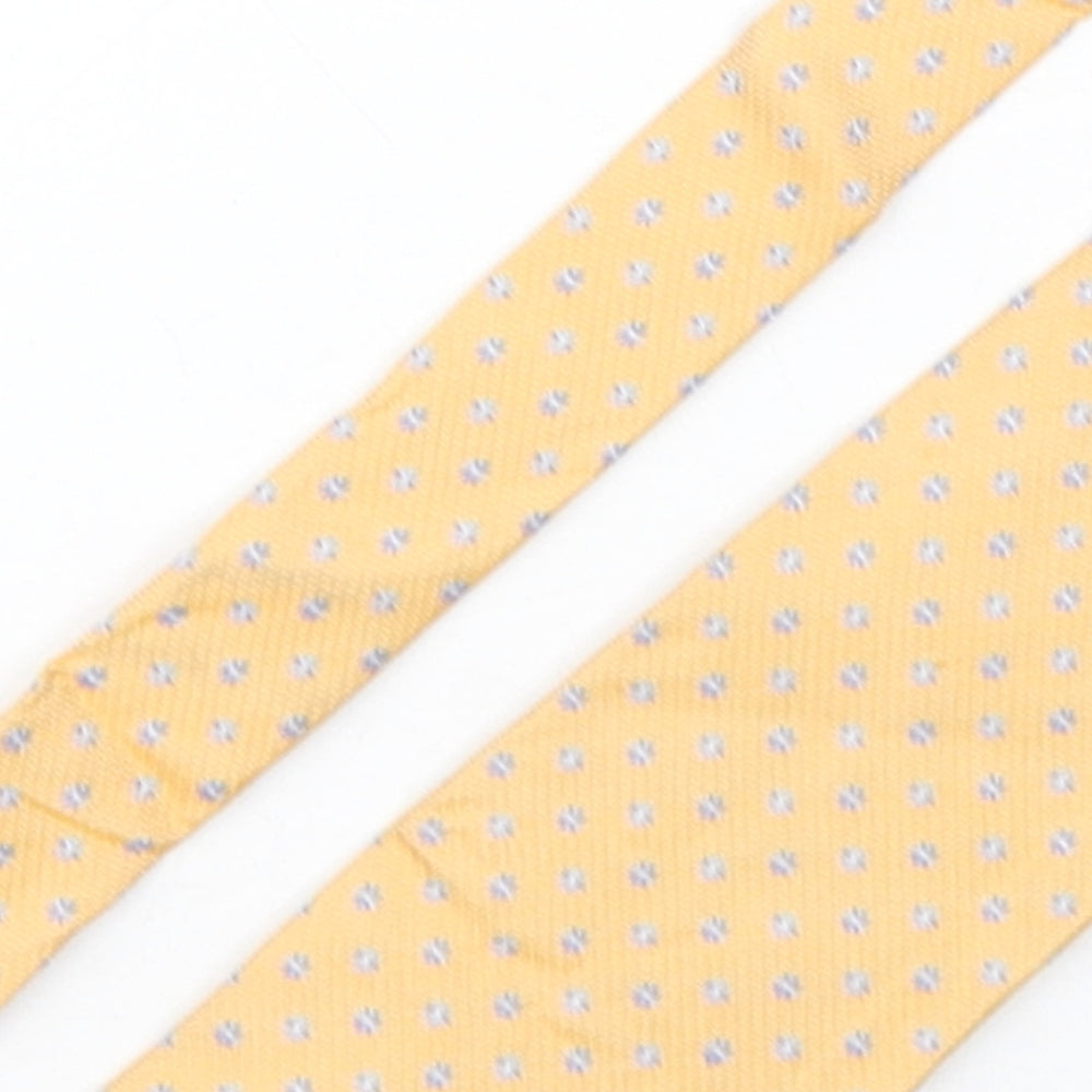 Frangi  Mens Multicoloured Geometric Silk Pointed Tie One Size