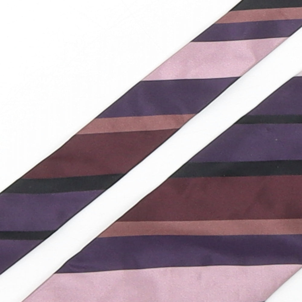 Jasper Conran  Mens Multicoloured Striped Silk Pointed Tie One Size