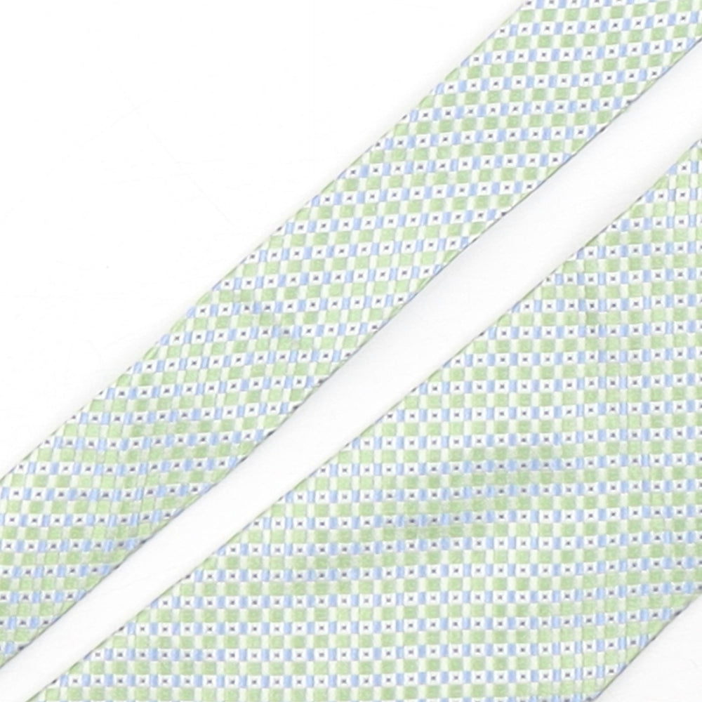 Berwin & Berwin Mens Multicoloured Geometric Silk Pointed Tie One Size