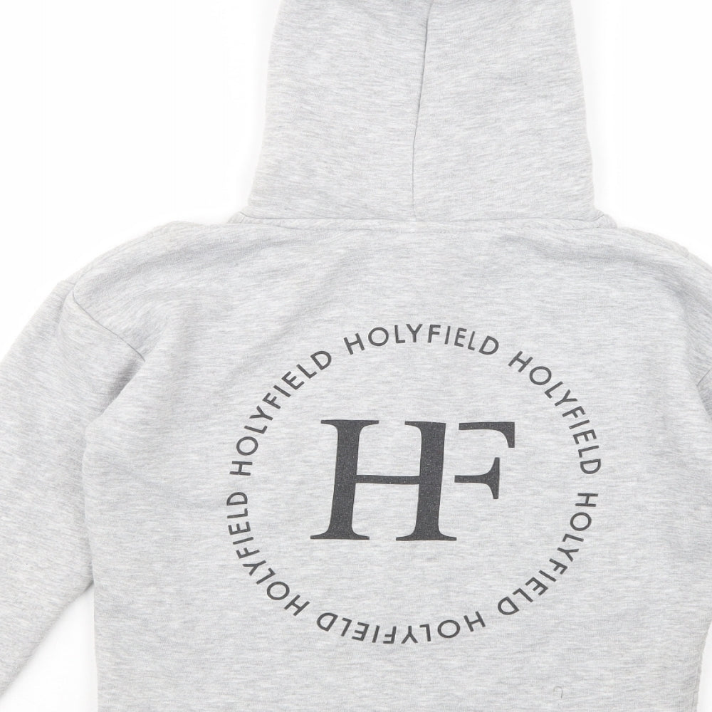 Holyfield Womens Grey  Polyester Pullover Hoodie Size 8  Pullover - Cropped