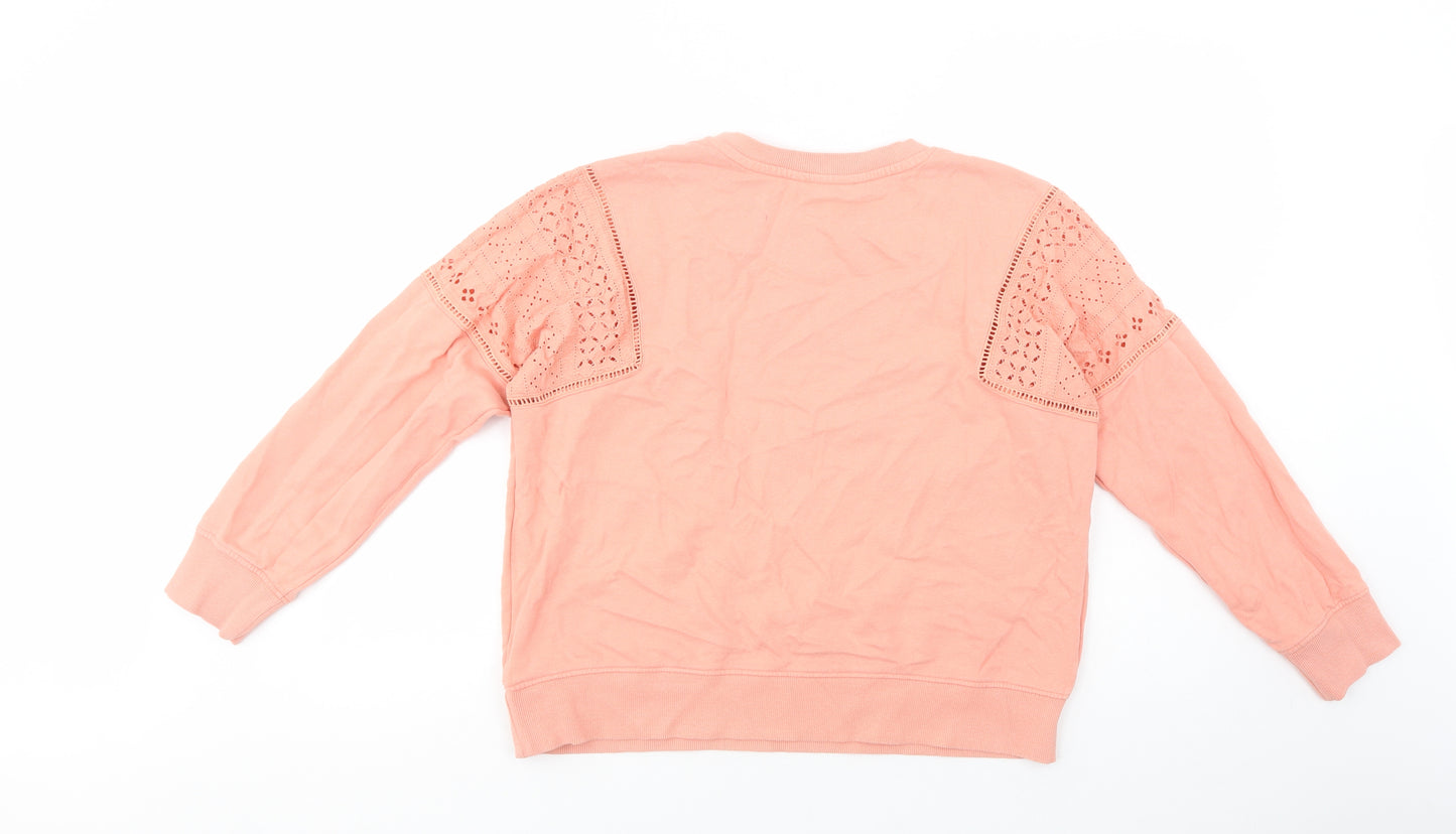 NEXT Womens Pink  Cotton Pullover Sweatshirt Size M  Pullover