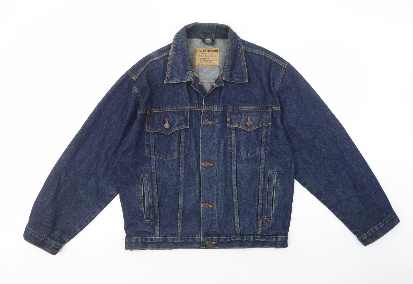 Stealth Jeans Mens Blue   Jacket  Size M  Button