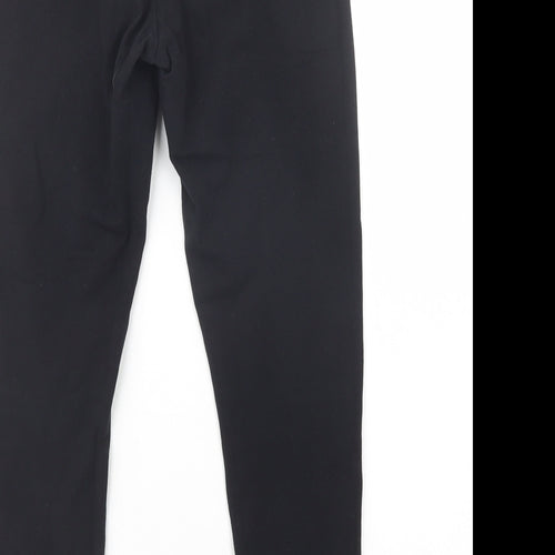 F&F Womens Black  Cotton Jogger Leggings Size 14 L30 in