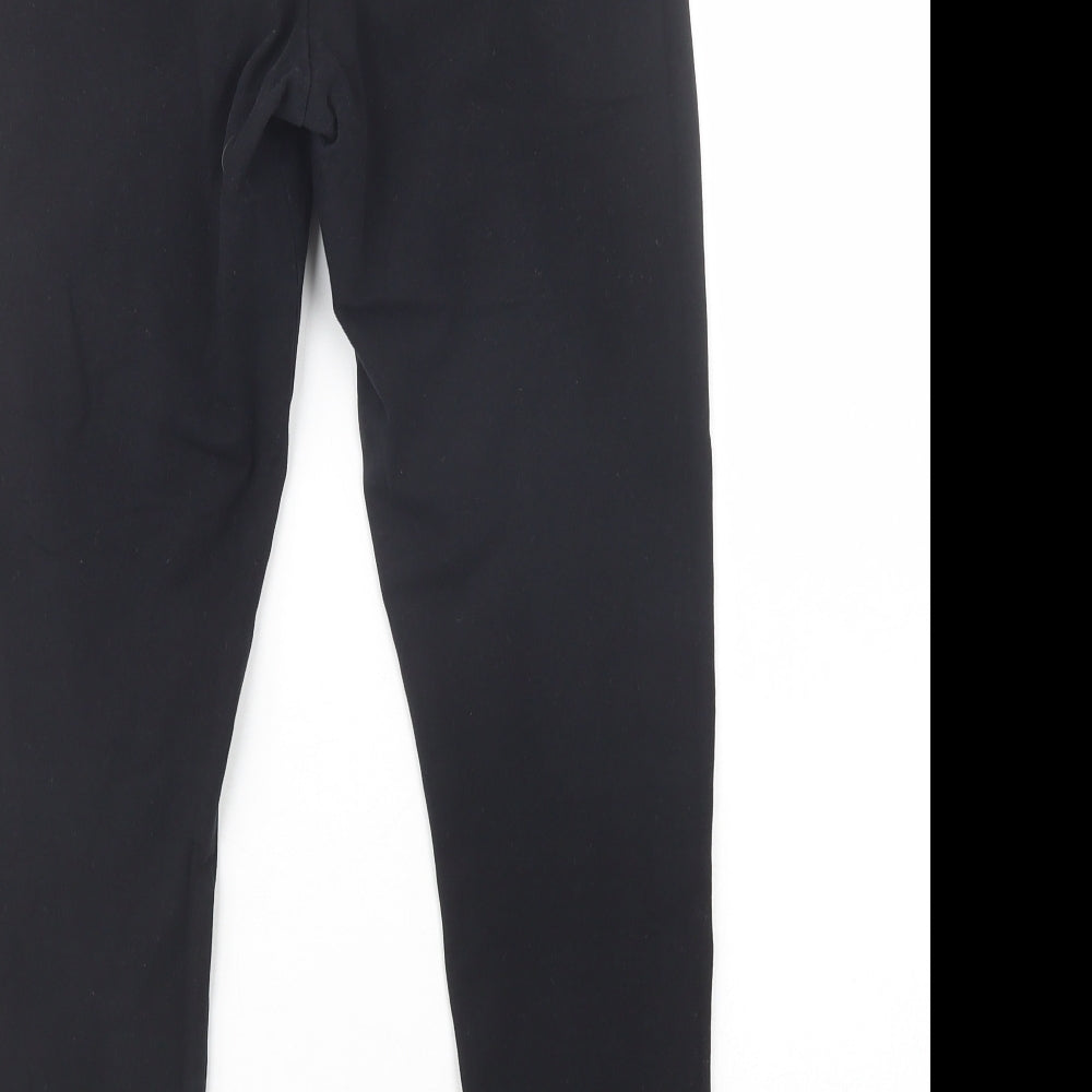 F&F Womens Black  Cotton Jogger Leggings Size 14 L30 in