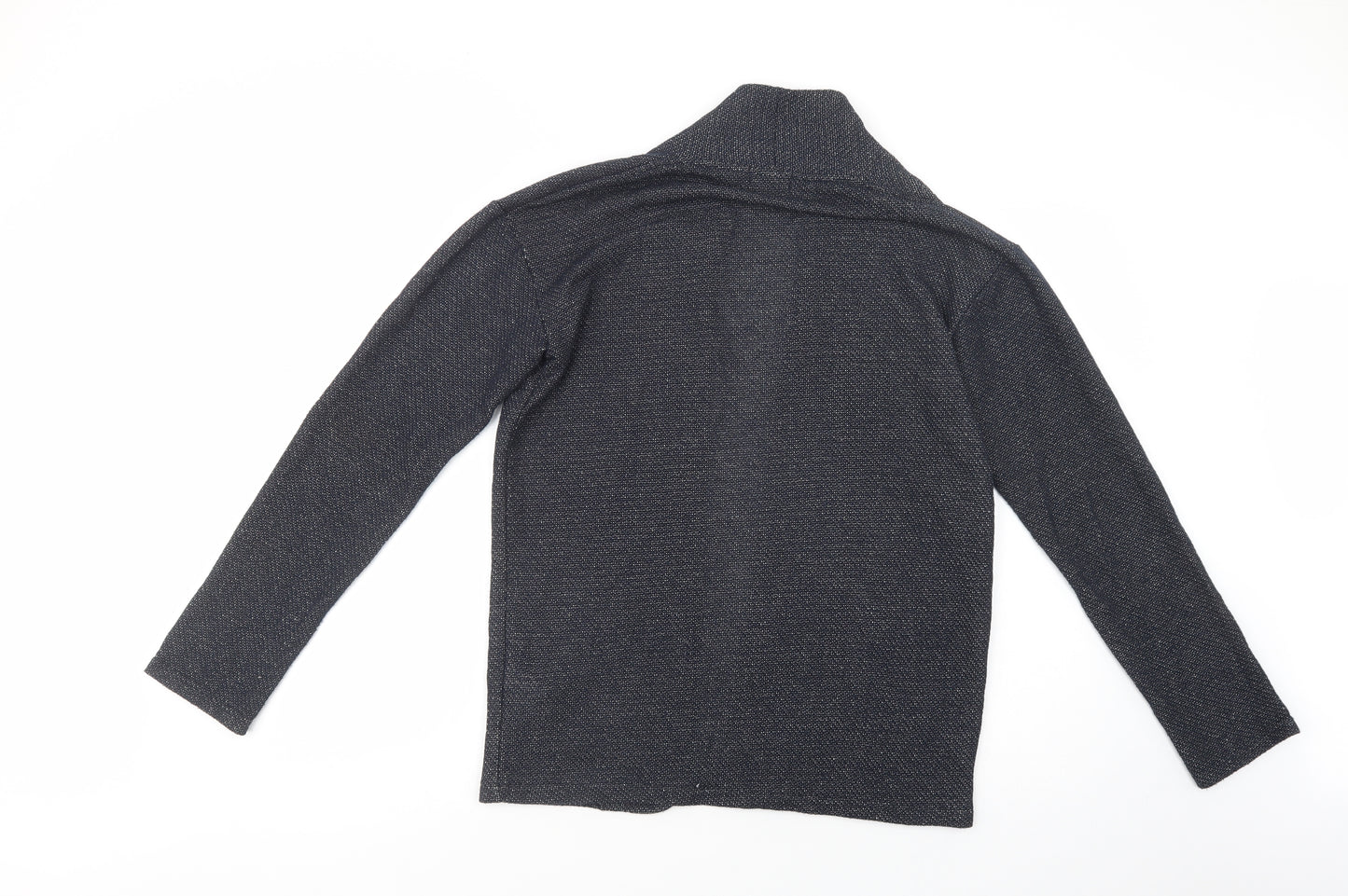 Zara Man Mens Blue V-Neck  Polyester Cardigan Jumper Size S