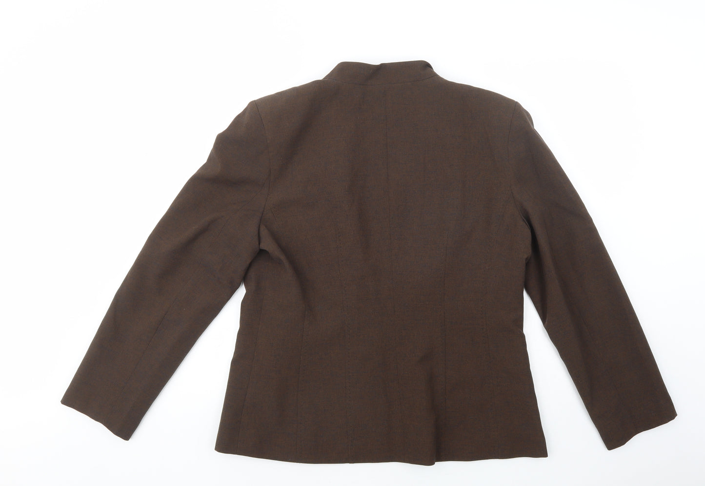 EWM Womens Brown   Jacket Blazer Size 16  Button