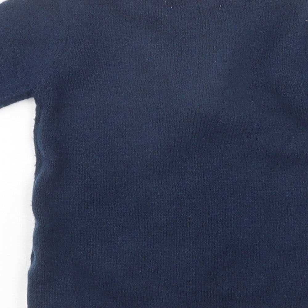 Primark Baby Blue  Acrylic Pullover Jumper Size 6-9 Months  Pullover - Christmas Jumper