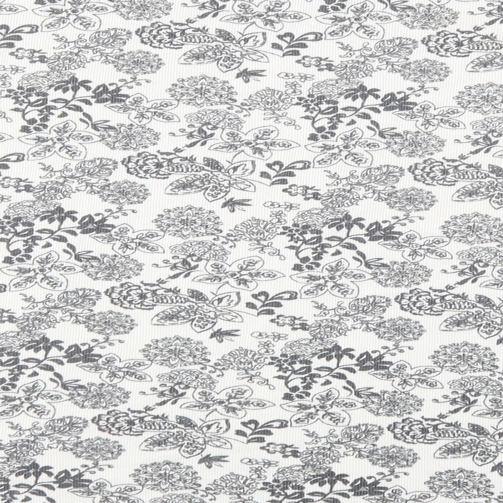 Bonmarché Womens White Floral Polyester Basic Blouse Size M Crew Neck