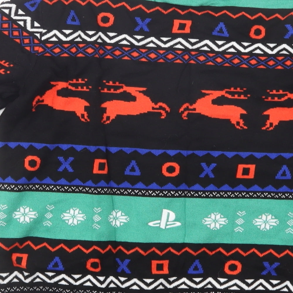 George Boys Black Crew Neck Fair Isle Cotton Pullover Jumper Size 7-8 Years  Pullover - PlayStation