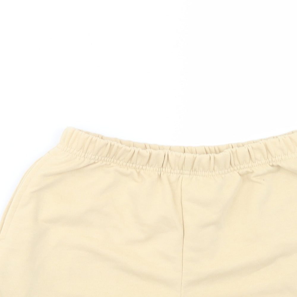 SheIn Girls Beige  Polyester Sweat Shorts Size 11-12 Years  Regular