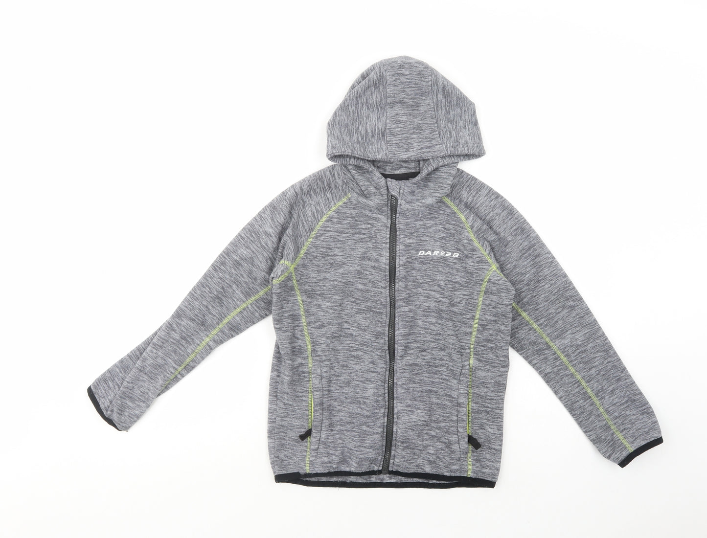 Dare 2B Boys Grey  Polyester Full Zip Hoodie Size 9-10 Years  Zip