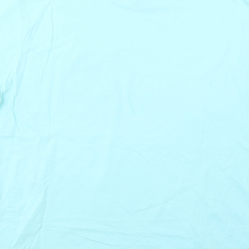Lee Cooper Mens Blue  Cotton  T-Shirt Size 2XL Crew Neck