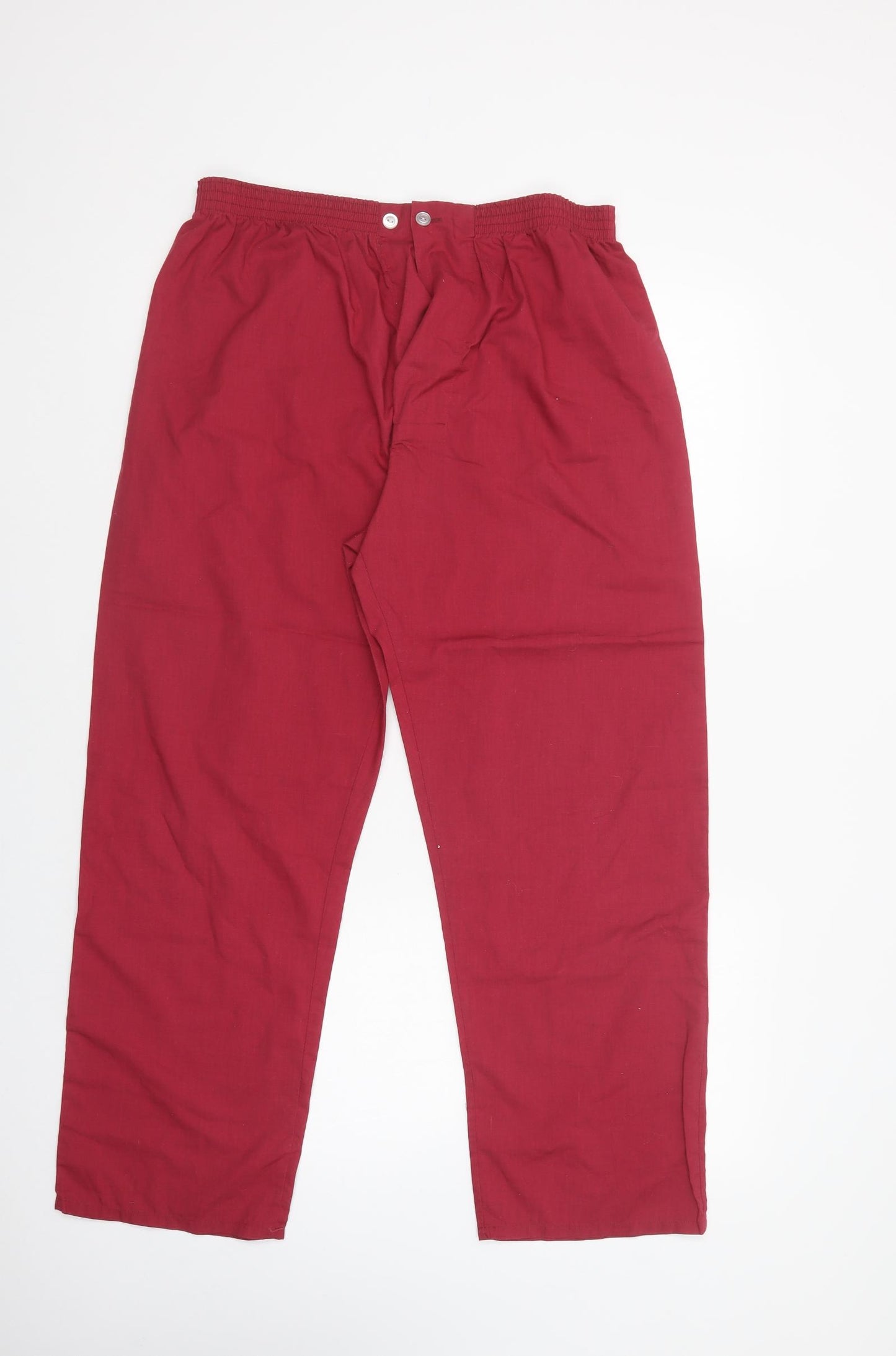 BACK TO BASIX Mens Red  Cotton  Pyjama Pants Size M