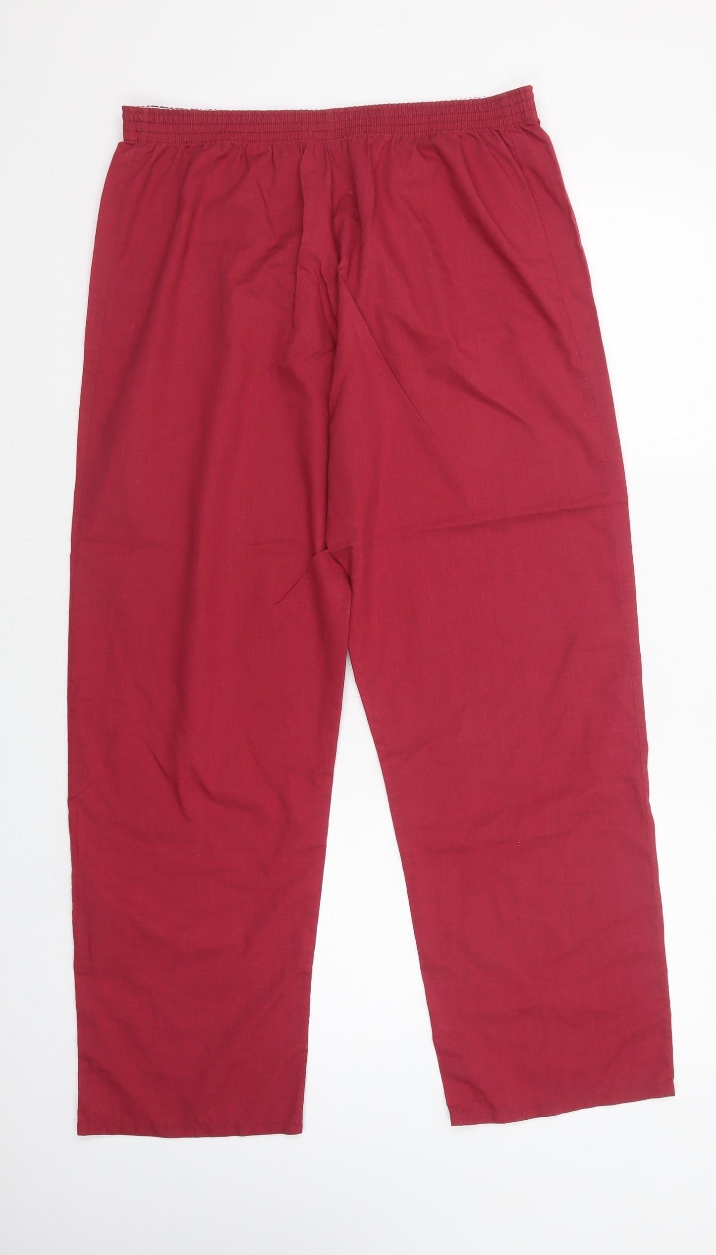 BACK TO BASIX Mens Red  Cotton  Pyjama Pants Size M