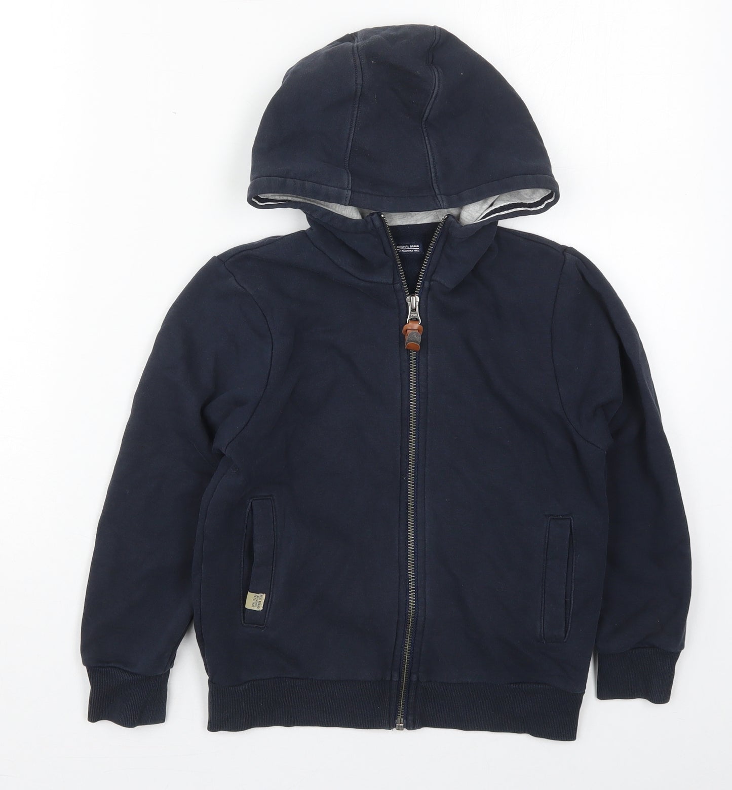 NEXT Boys Blue  Cotton Full Zip Hoodie Size 6 Years  Zip
