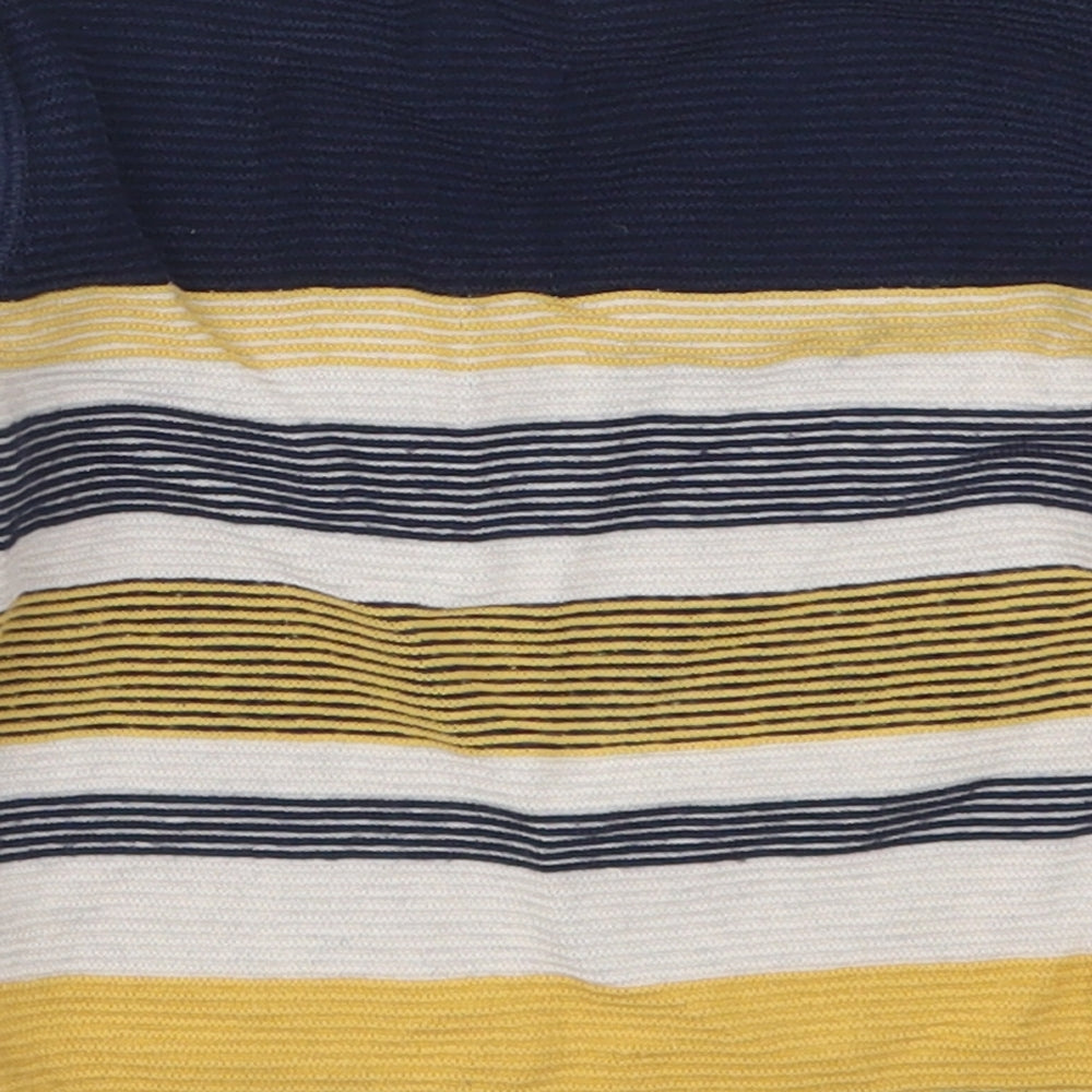 George Boys Yellow Striped Cotton Pullover Sweatshirt Size 2-3 Years  Pullover - Blue