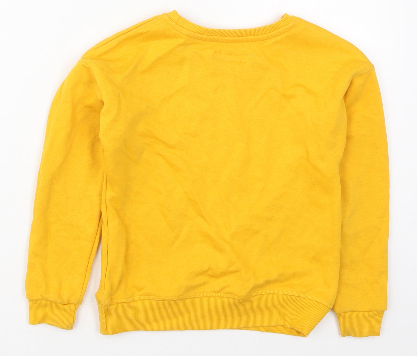 Primark Girls Yellow  Cotton Pullover Sweatshirt Size 7-8 Years  Pullover - Los Angeles