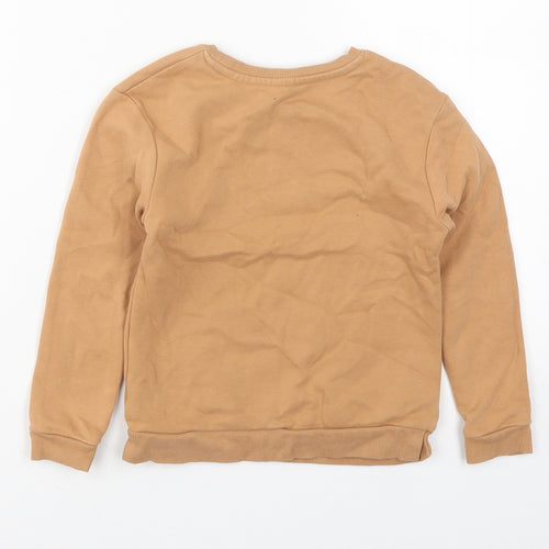 George Girls Brown  Cotton Pullover Sweatshirt Size 5-6 Years  Pullover - Todays Mood Sassy