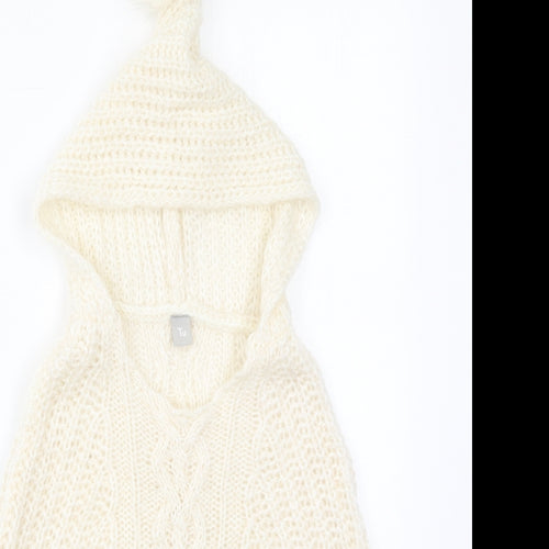 TU Girls Ivory   Jacket Poncho One Size  Pullover