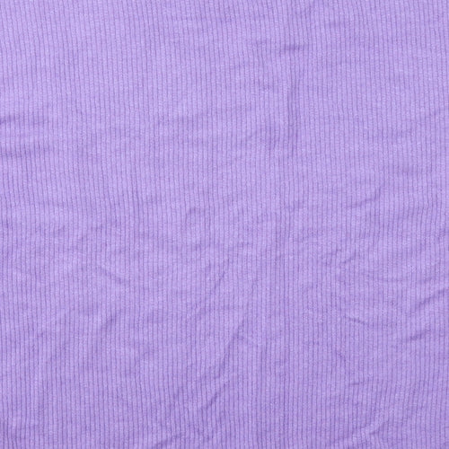 Alexara Womens Purple Round Neck  Viscose Pullover Jumper Size L