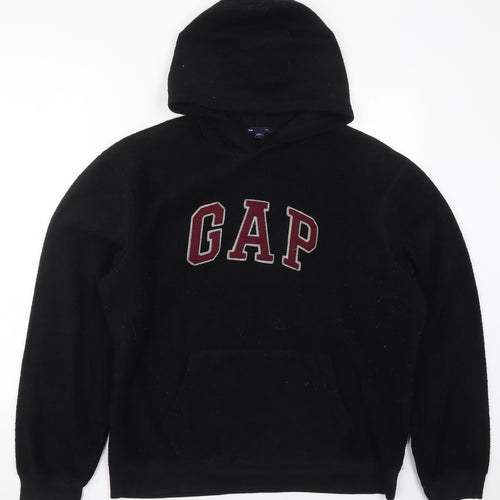 Gap Mens Black  Polyester Pullover Hoodie Size L