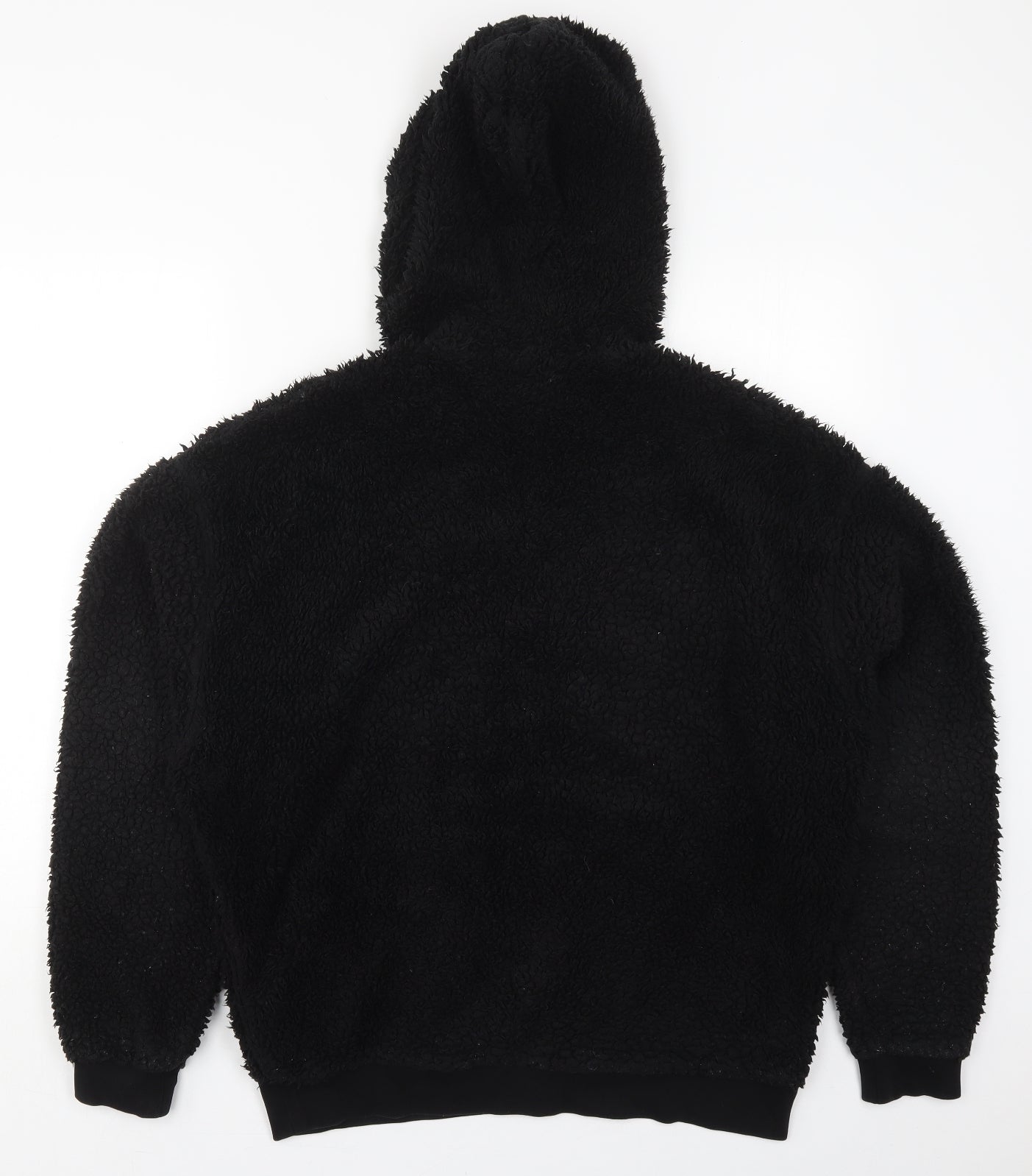 ASOS Mens Black  Polyester Pullover Hoodie Size S