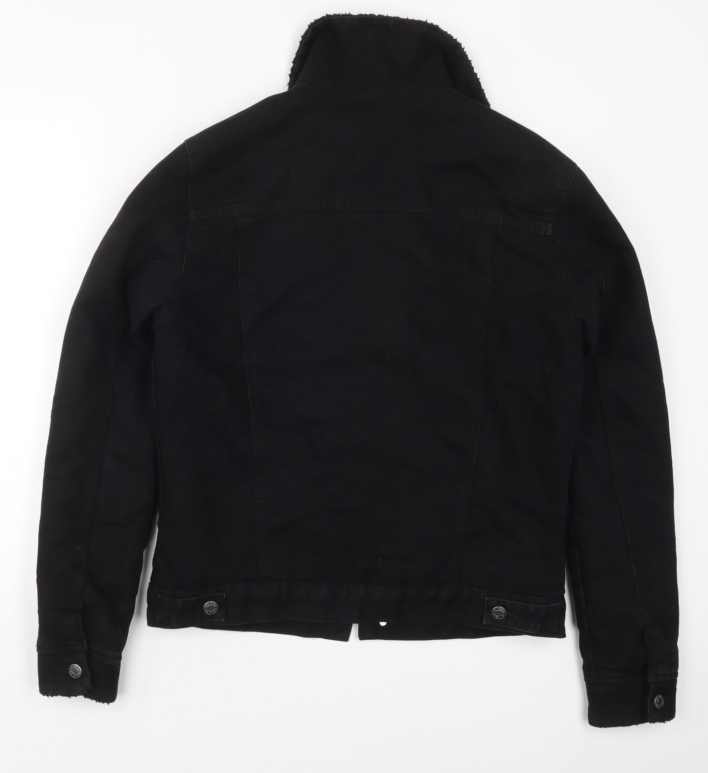 Denim Co Mens Black   Jacket  Size S  Button